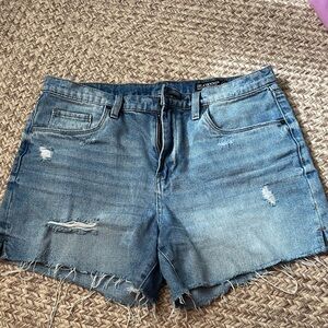 Blank NYC Distressed Blue Jean Shorts